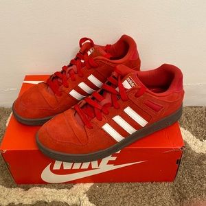 Red adidas size 11